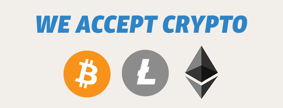 We accept only Cryptocurrency!